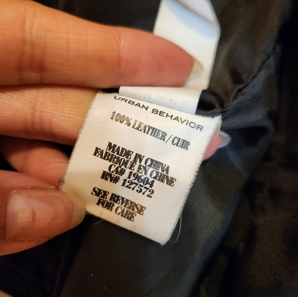 URBAN BEHAVIOR - 100% Genuine Leather Jacket - Picture 2 of 7